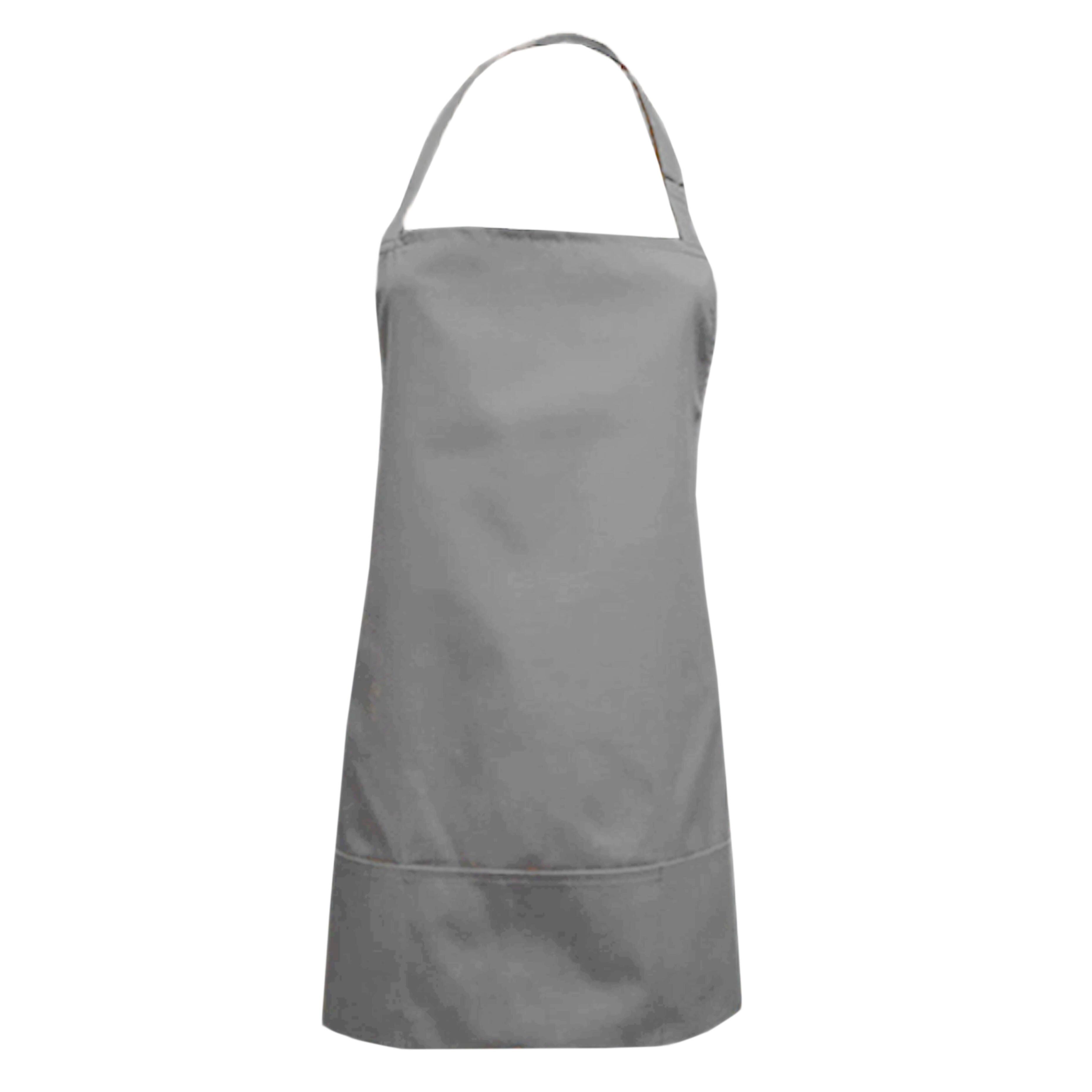 Short Waterproof hairdressing apron Grey