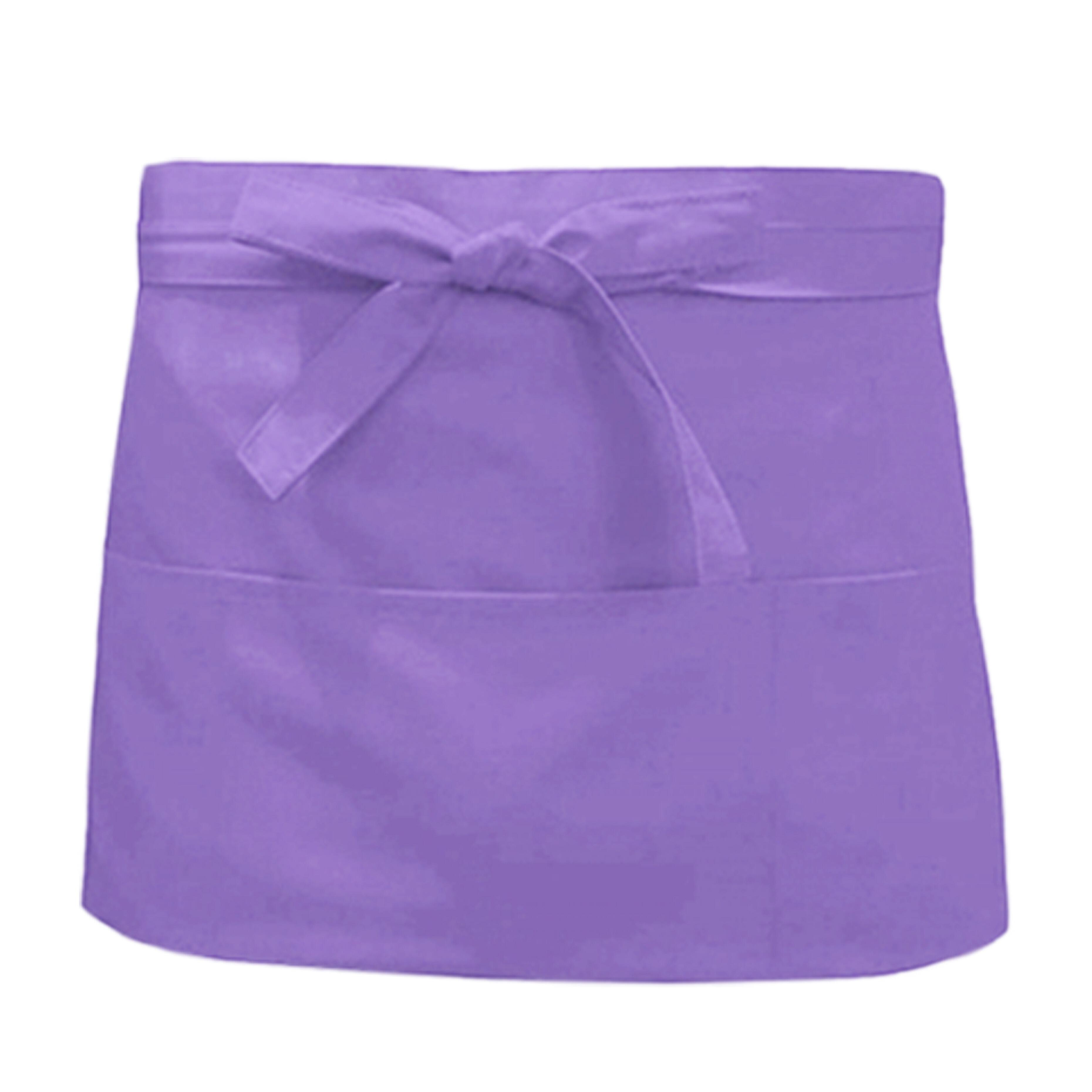 Nibano short waist apron with pockets lilac