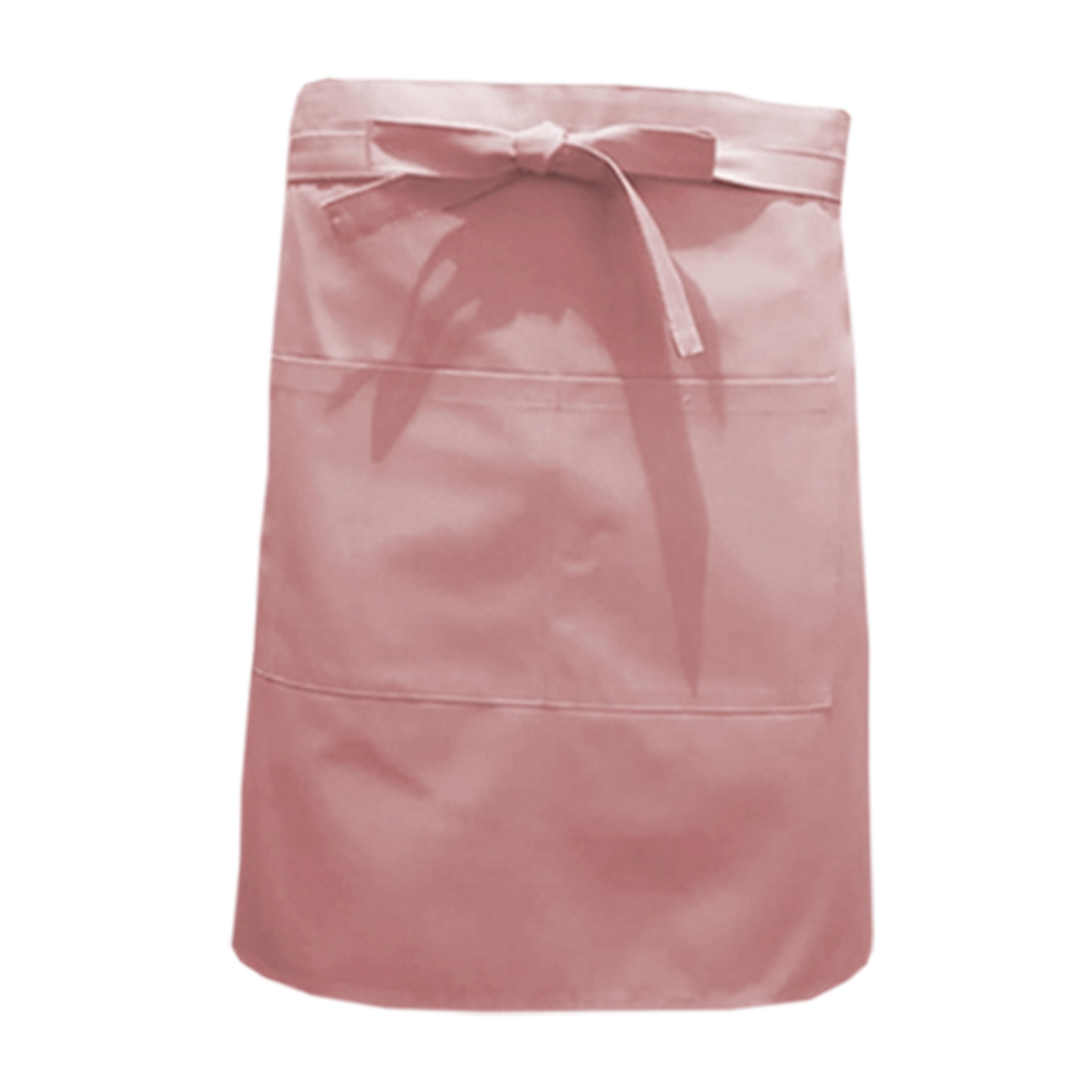 Nibano mid length waist apron with pockets powder