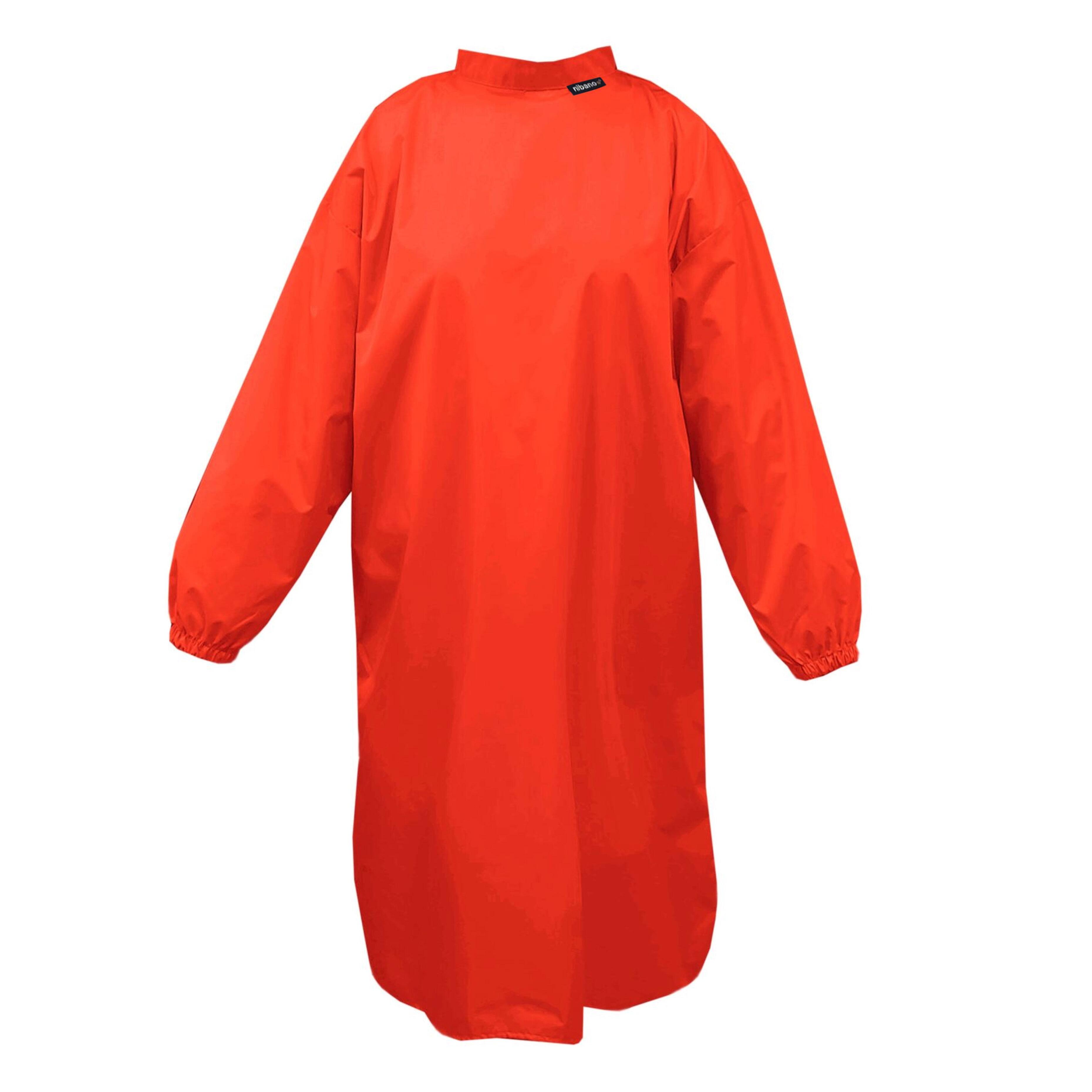 Nibano Hairdressing gown with sleeves Red