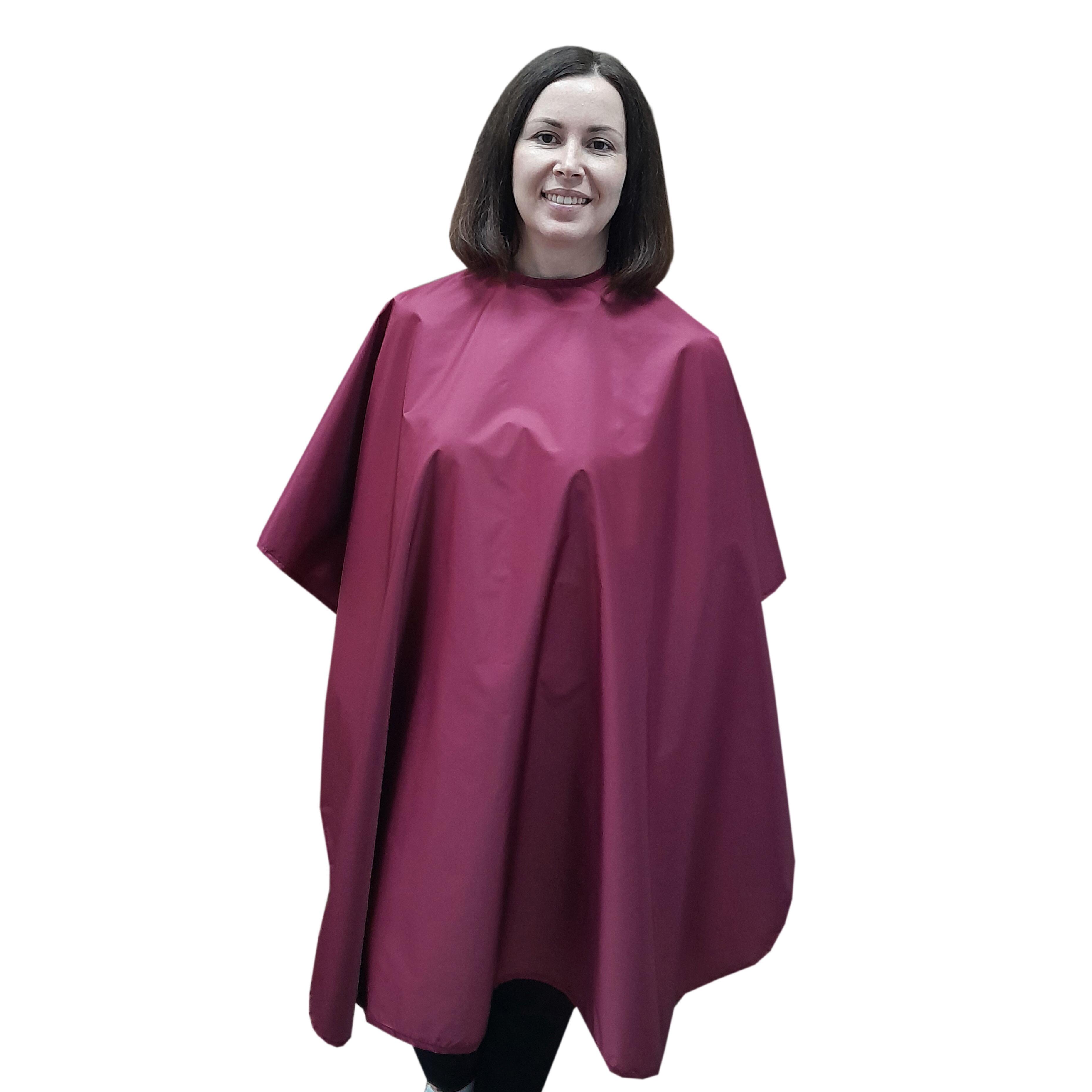 Hairdressing gown burgundy