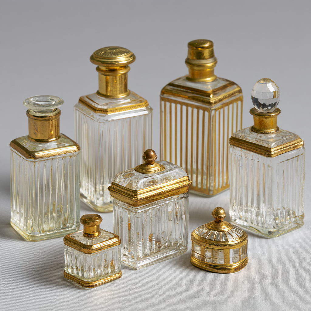 The Allure of Antique Gold Banded Perfume Bottles