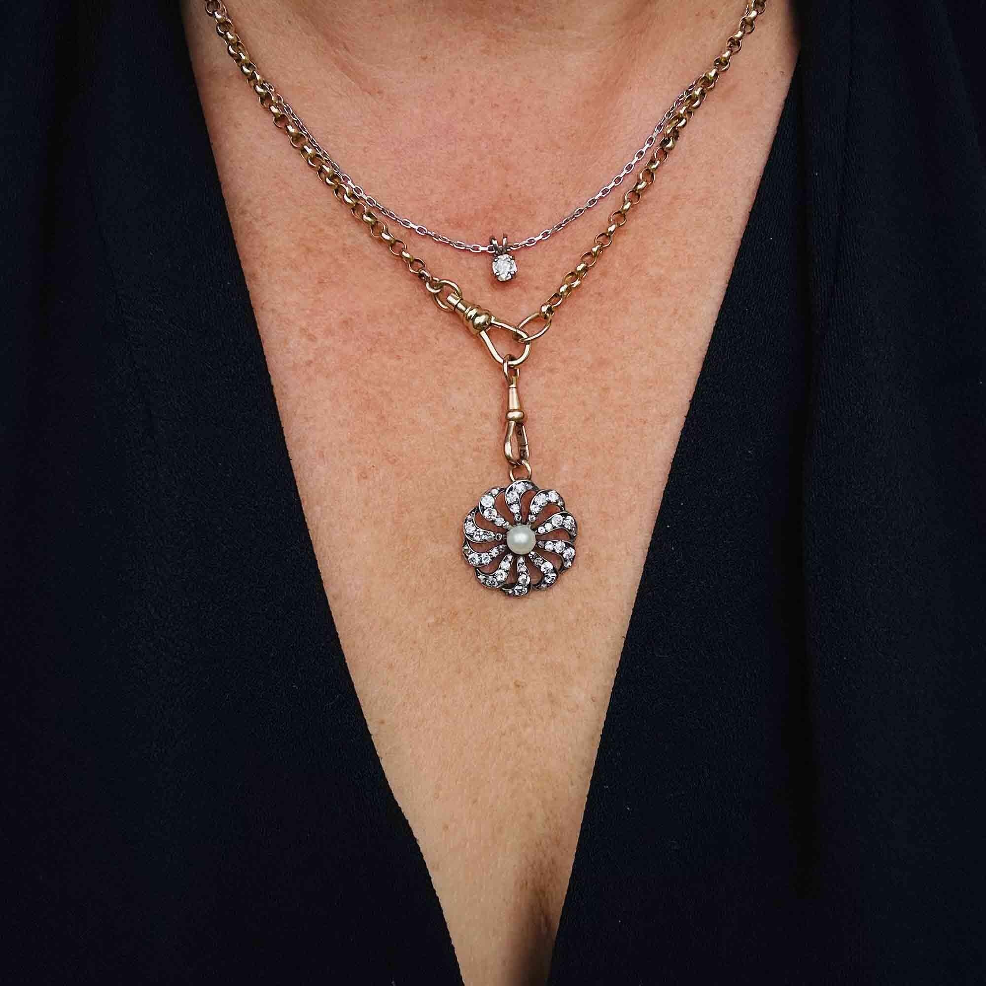 Classic 9k gold belcher chain styled with pendant (optional)
