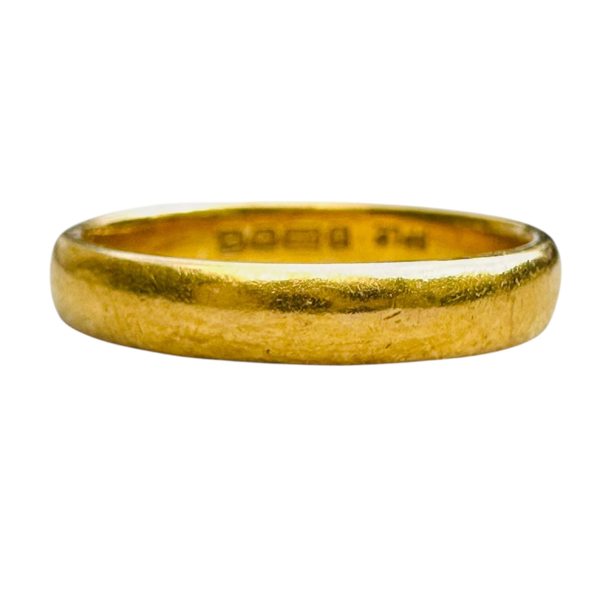 Vintage 22k Gold Wedding Band Ring