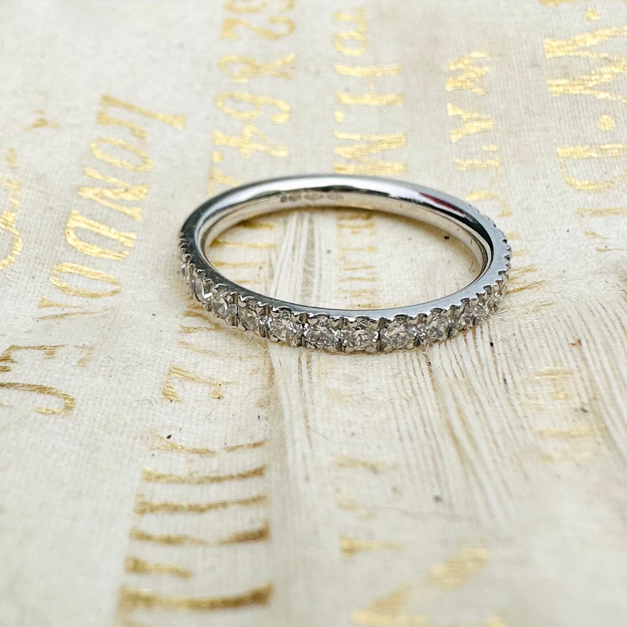 Vintage Platinum & Diamond Band Ring