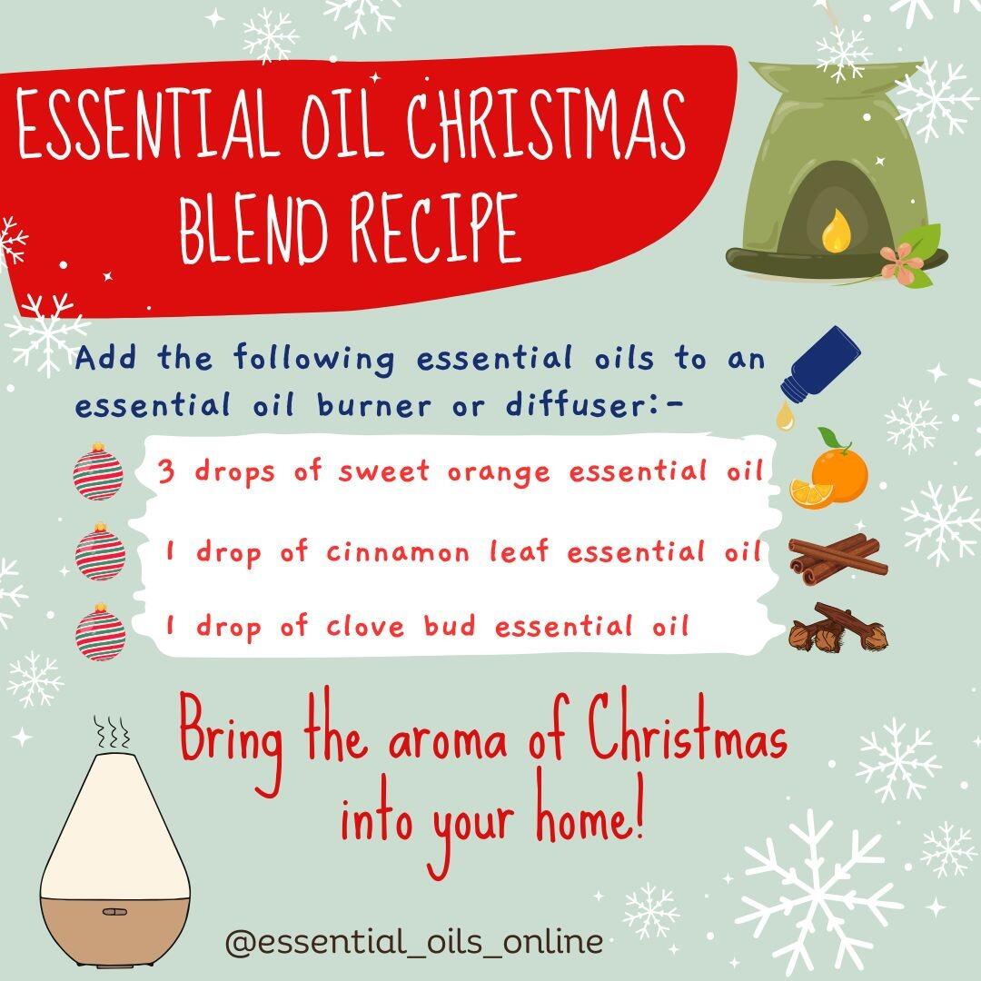 Cinnamon essential oil Christmas Blend Recipe