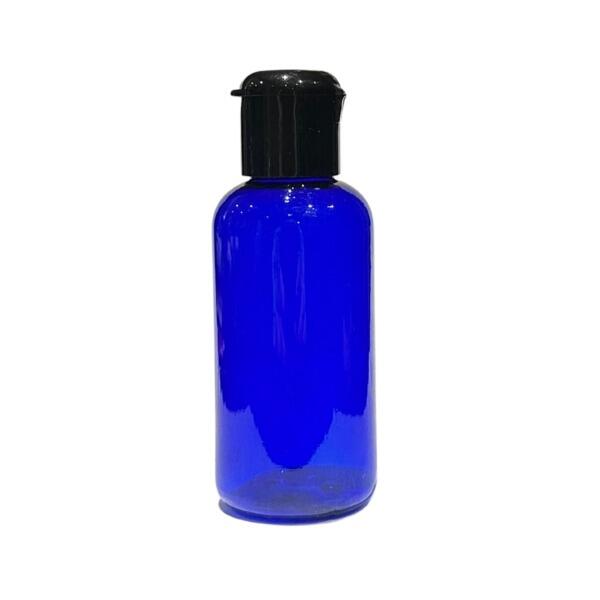 50ml blue plastic bottle with a flip top lid