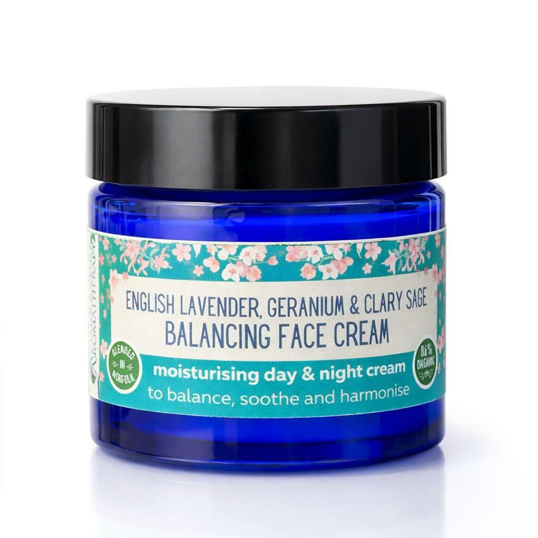 Organic balancing face cream