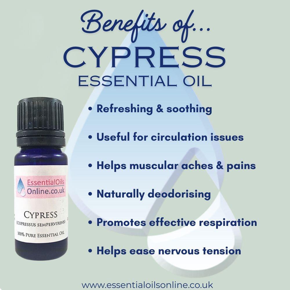 Cypress essential oil benefits
