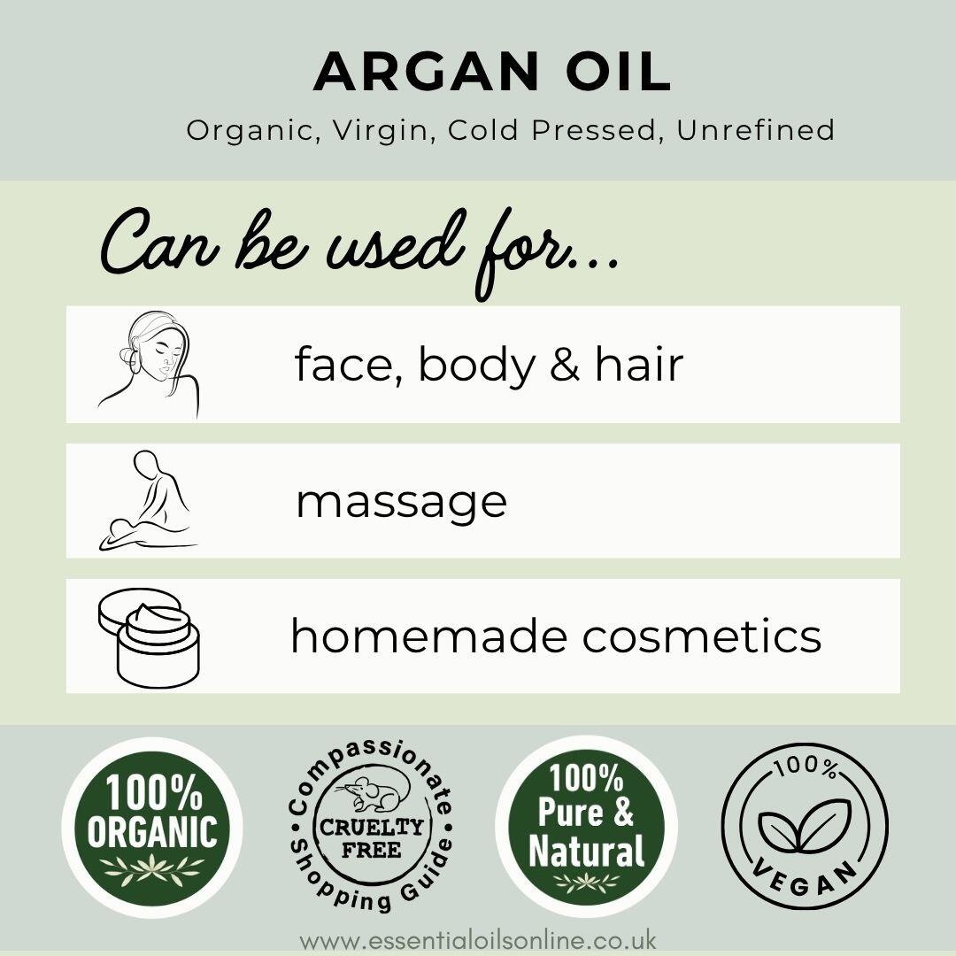 Organic Argan oil uses