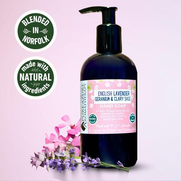 English Lavender, Geranium & Clary Sage Balancing Liquid Hand Soap