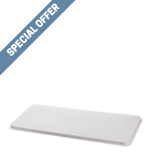 4.75 Litre Flat Rim Napoli Lids - White. -1