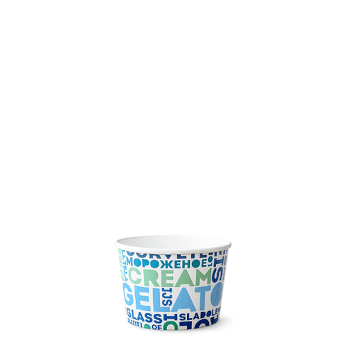 TYPE 95 135ml Ice Cream Tub - Text -
