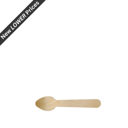 110mm Biodegradable Wooden Spoons -1