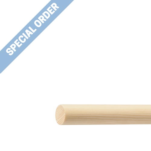 12 x 1830mm (1/2''x 72") Plain Beech Dowel Rods -1