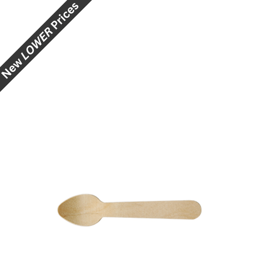 140mm Biodegradable Wooden Spoons -1