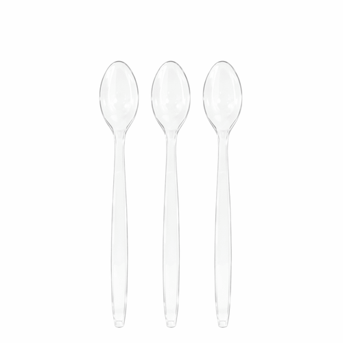 190mm Compostable Spoons - Clear