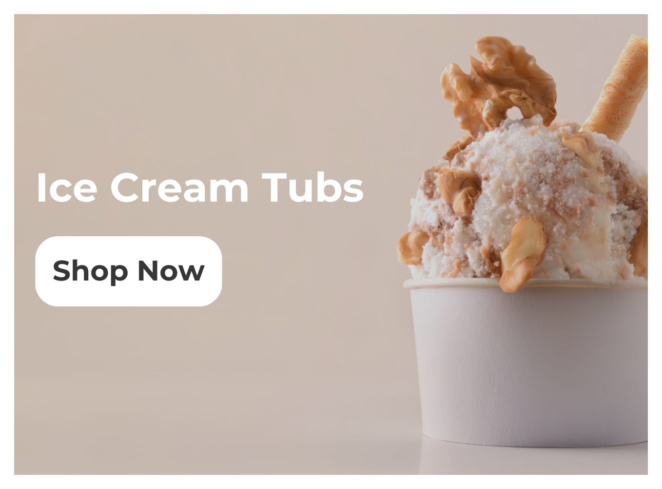 Paper Ice Cream Tubs