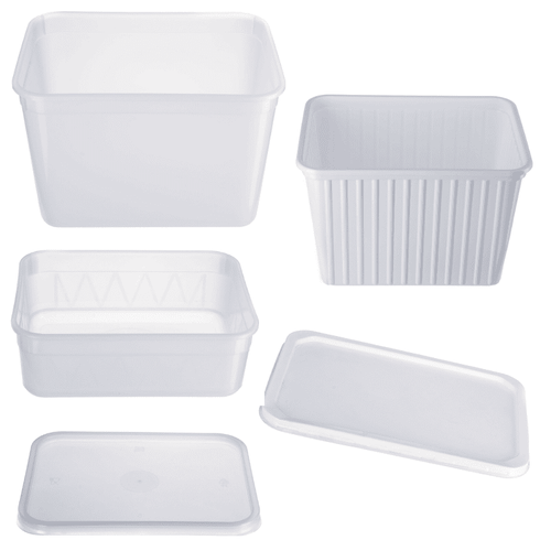 Rectangular Ice Cream Containers