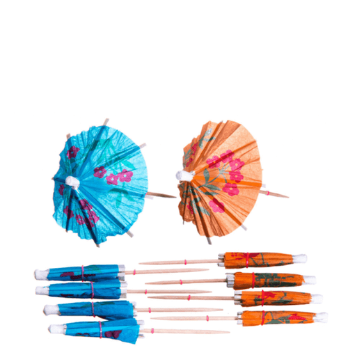 100mm Cocktail Umbrella's/ Parasol Picks. -1
