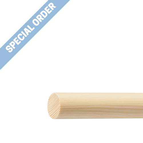 25 x 1200mm (1 x 47") Plain Beech Dowel Rods -1