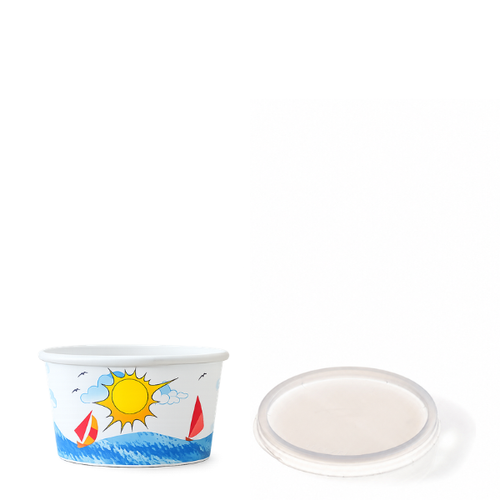 TYPE 80 90ml Sole Mare Ice Cream Tub and Lid -1