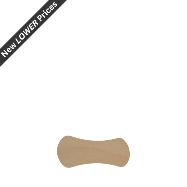 58mm Wooden Bow Tie Ice Cream Spoons -1
