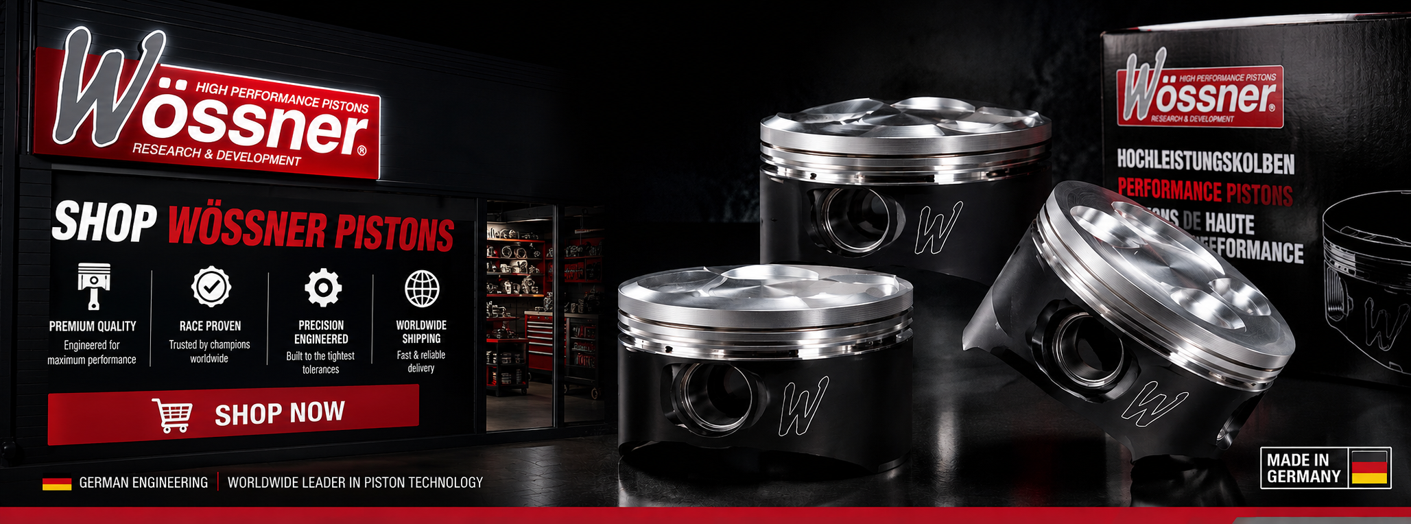 Wossner Forged Pistons For Road And Motorsport