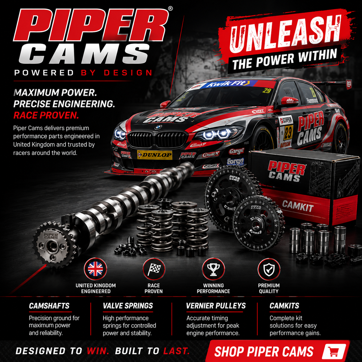 Piper Camshafts For Road And Motorsport