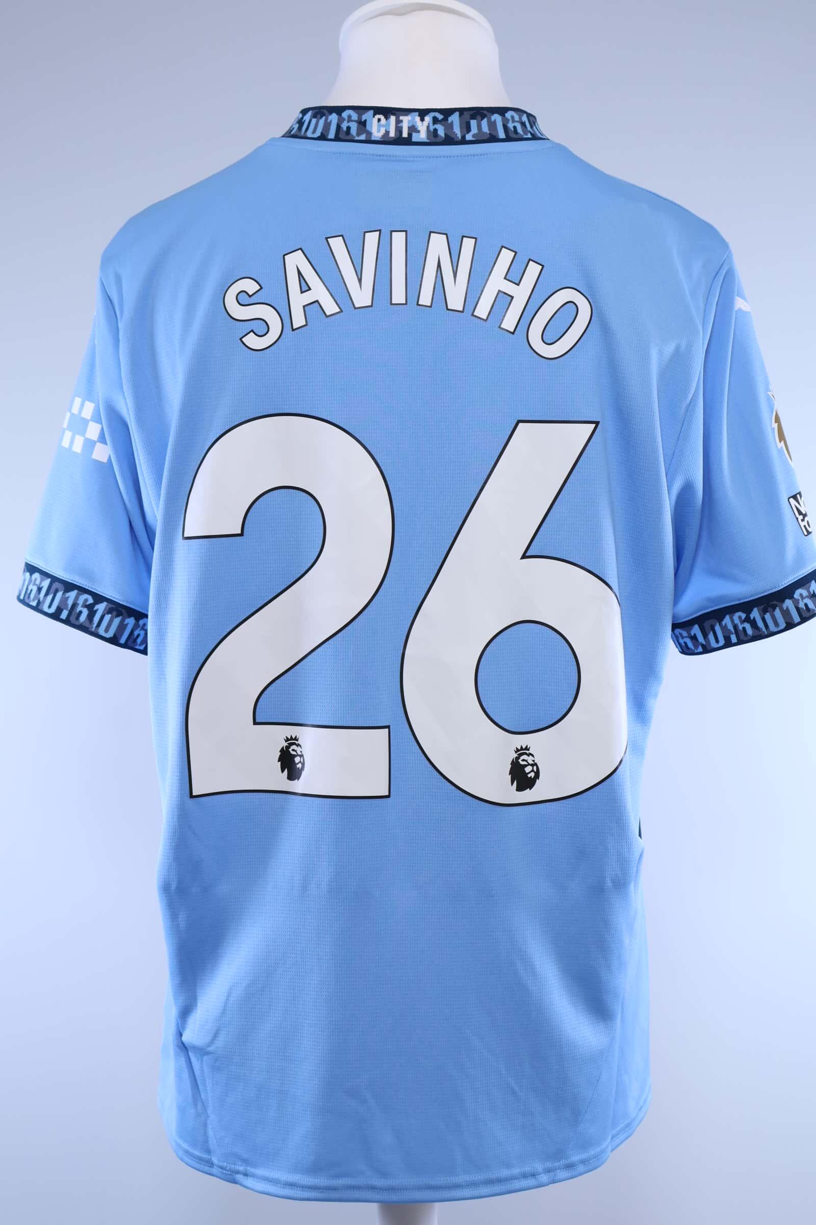 Manchester City 2024/25 Savinho #26 Home Shirt - LAuthentic Original Football Shirt