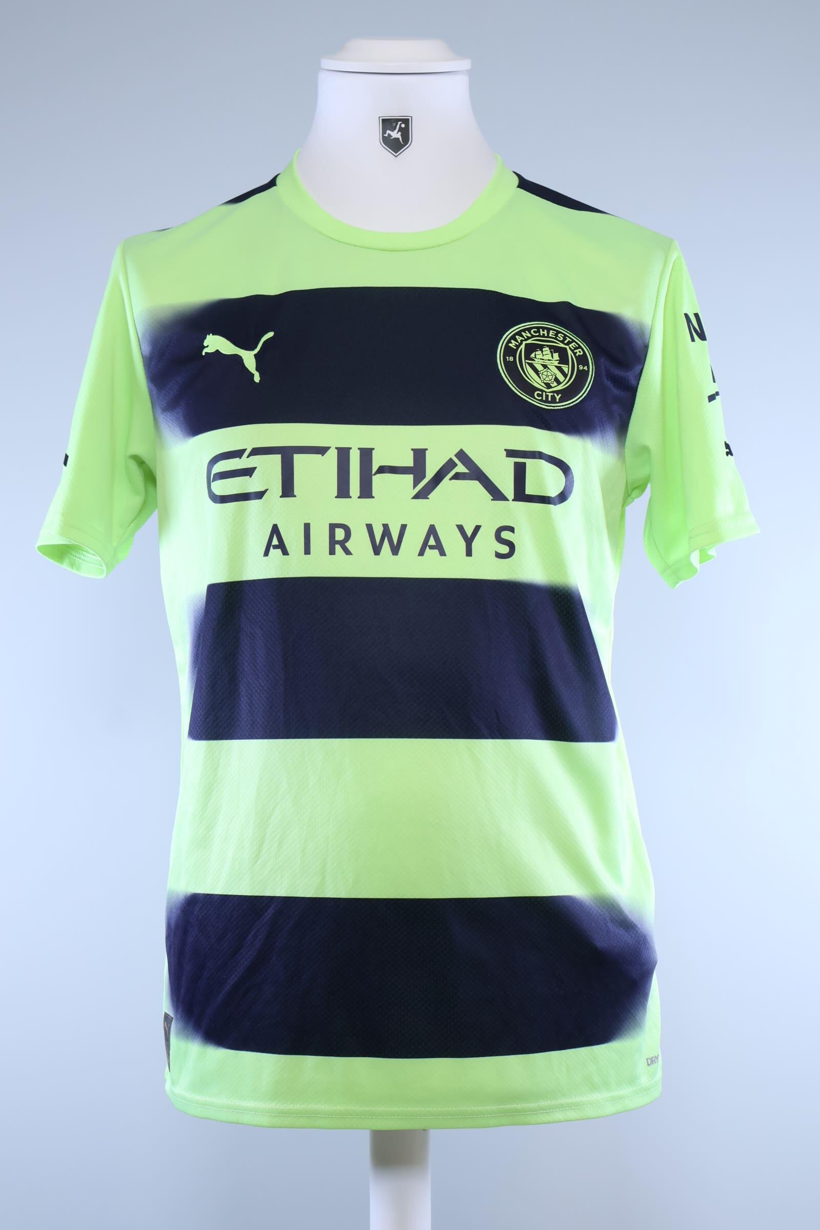 Manchester City 2022/23 João Cancelo #7 Third Shirt - M Authenic Original Football Shirt