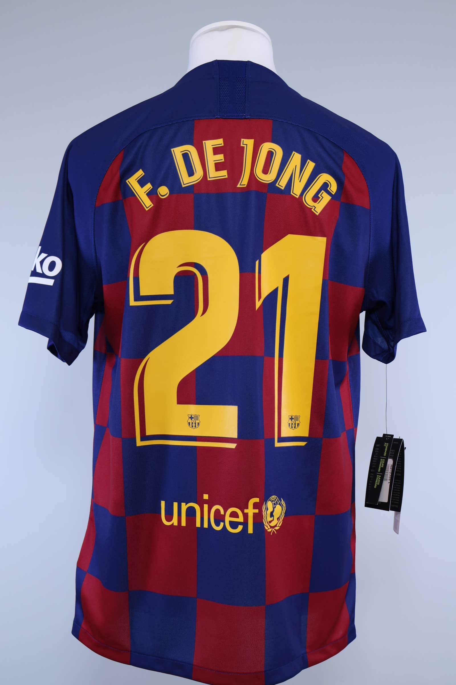 Barcelona 2019/20 F. De Jong #21 Home Shirt - LAuthentic Original Football Shirt