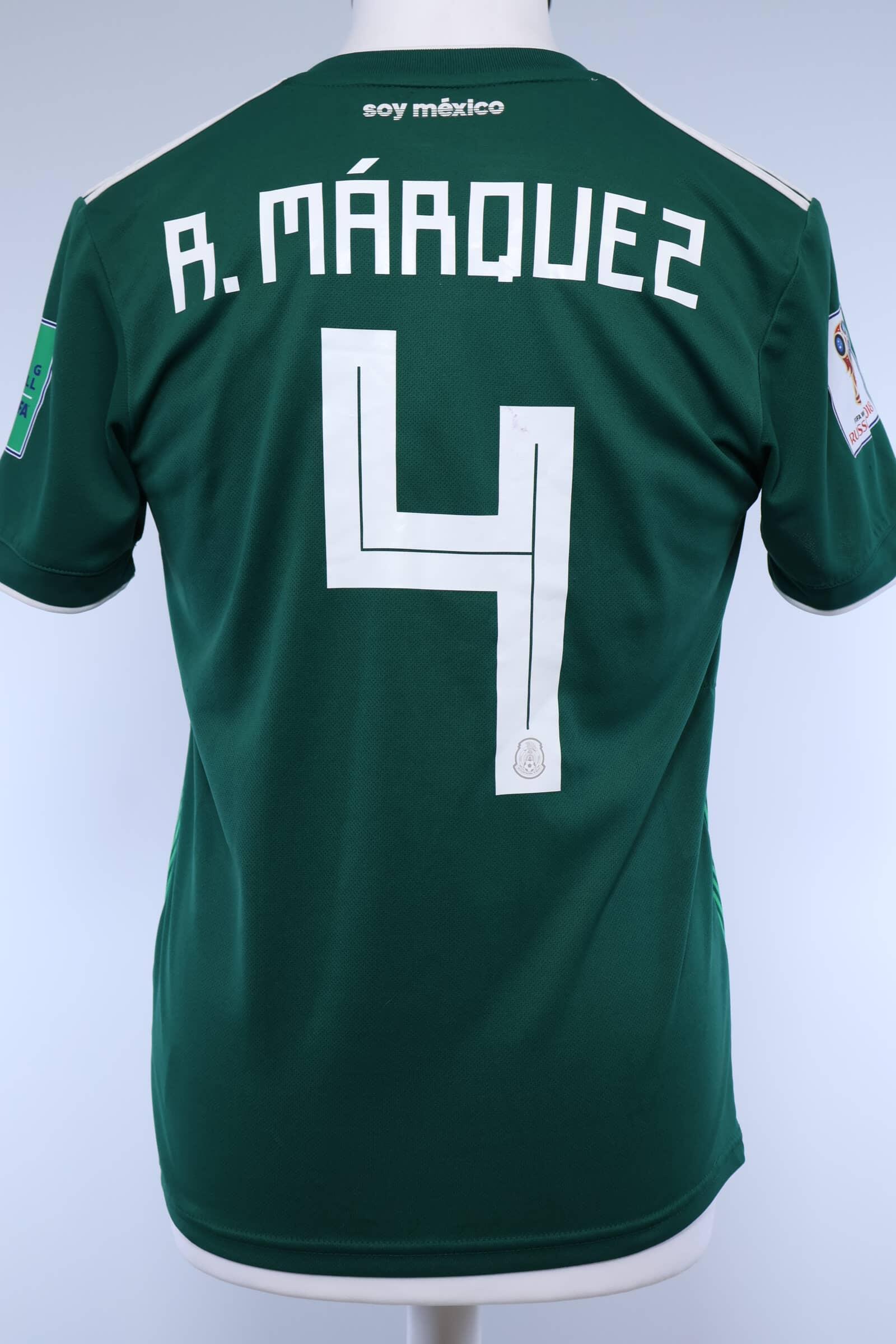 Mexico 2018/18 Márquez #4 Home Shirt - S Authenic Original Football Shirt