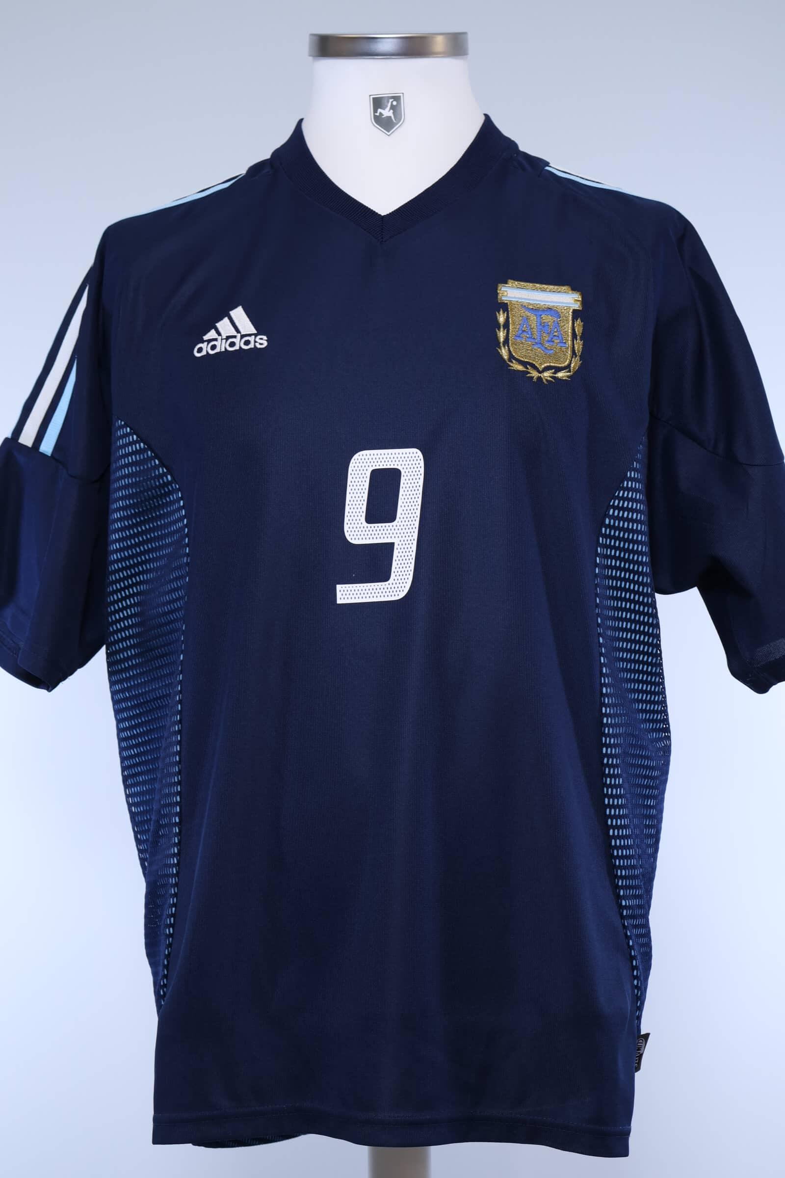 Argentina 2002/04 Batistuta #9 Away Shirt - XLAuthentic Original Football Shirt