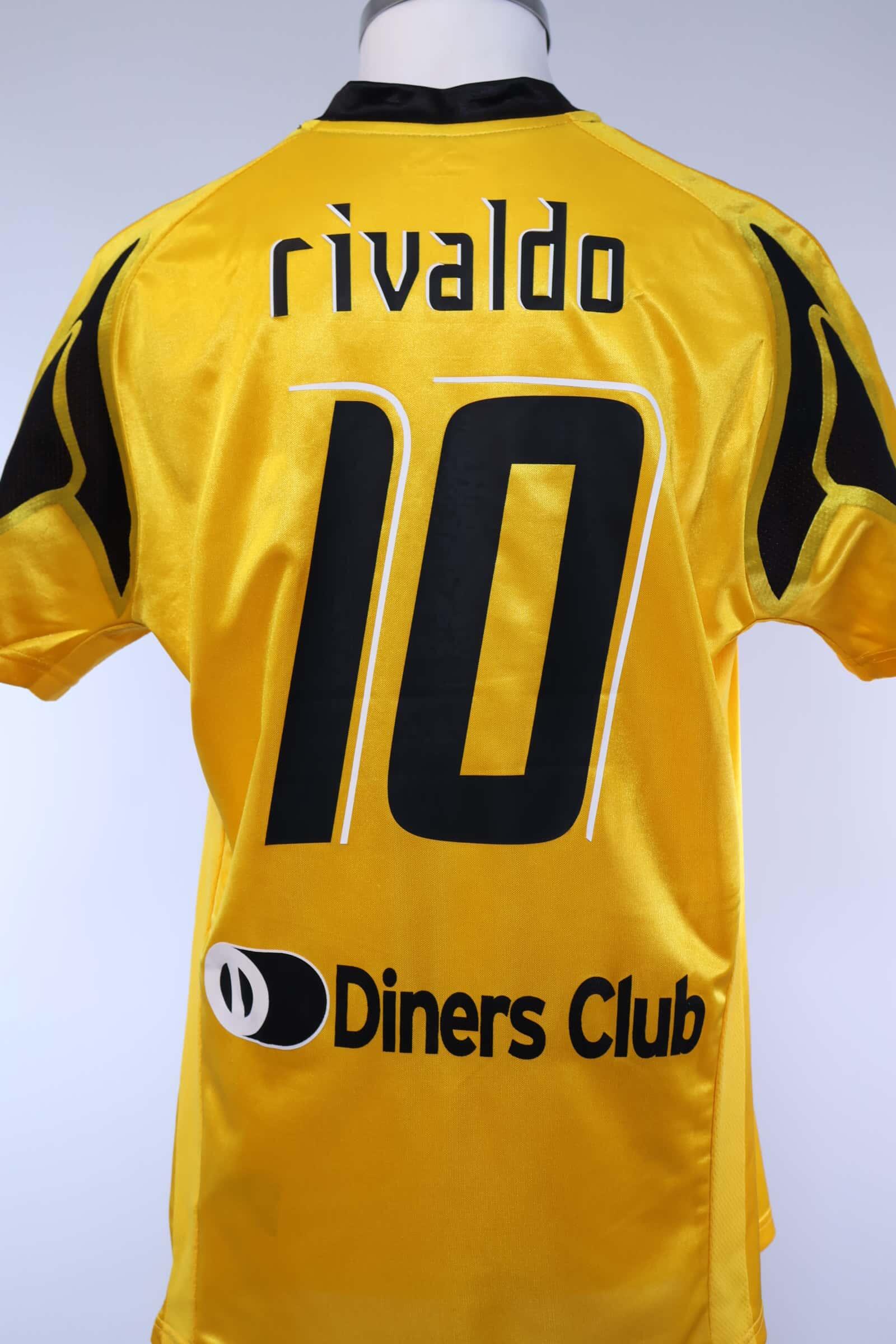 Aek Athens 2007/08 Rivaldo #10 Home Shirt - LAuthentic Original Football Shirt