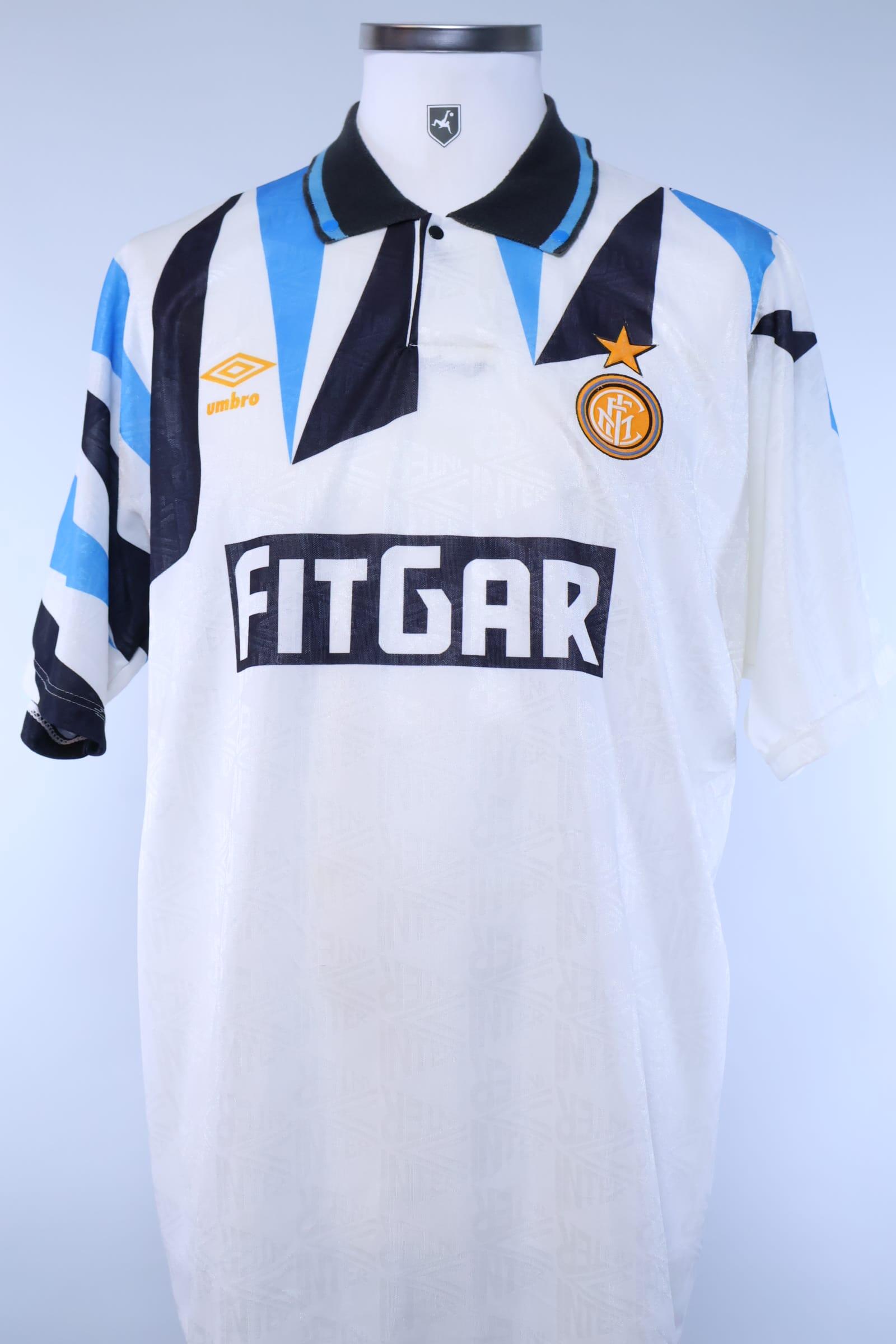 Inter Milan 1991/93 Matthäus #10 Away Shirt - L Authenic Original Football Shirt
