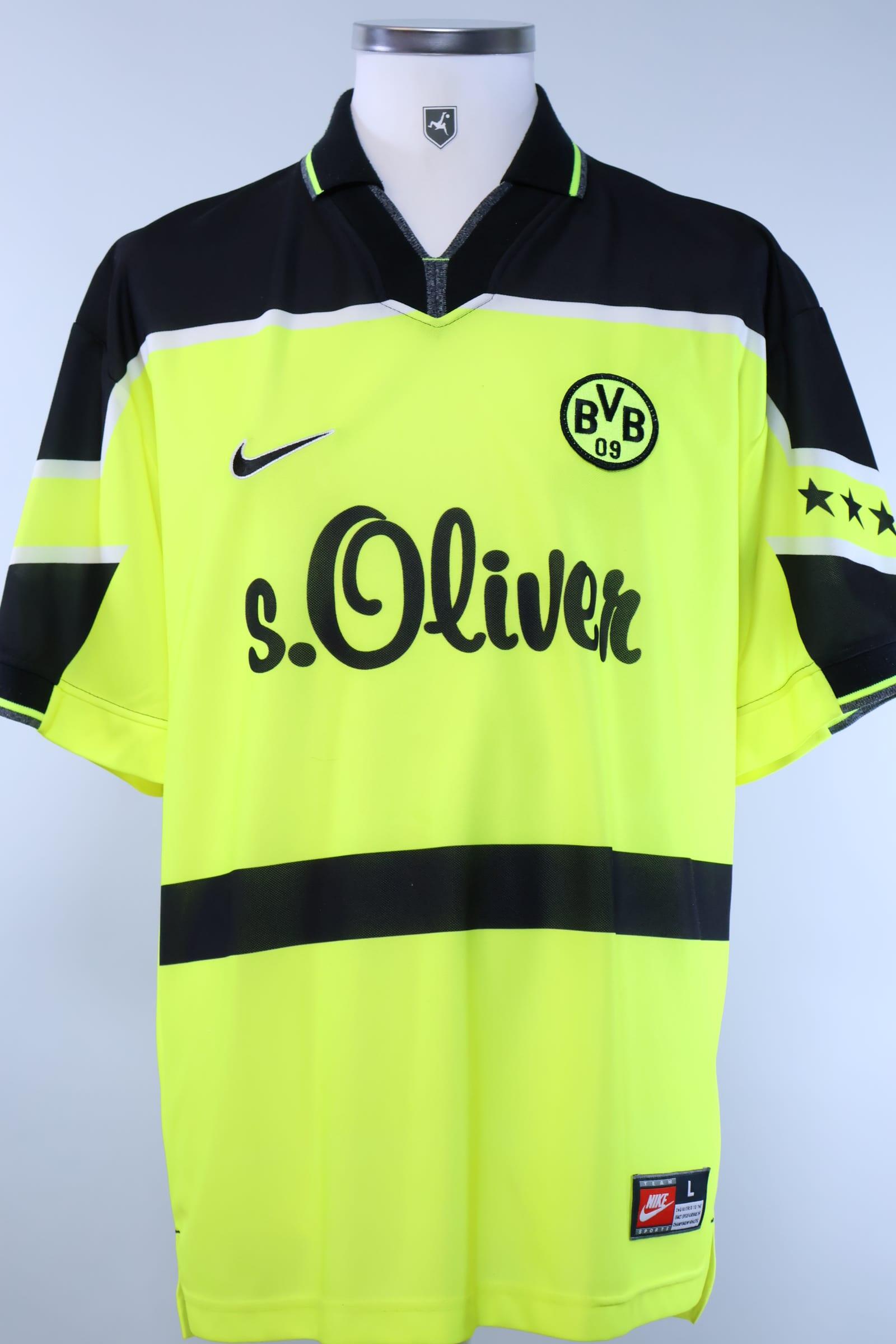 Borussia Dortmund 1997/98 Sammer #6 Home Shirt - L Authenic Original Football Shirt
