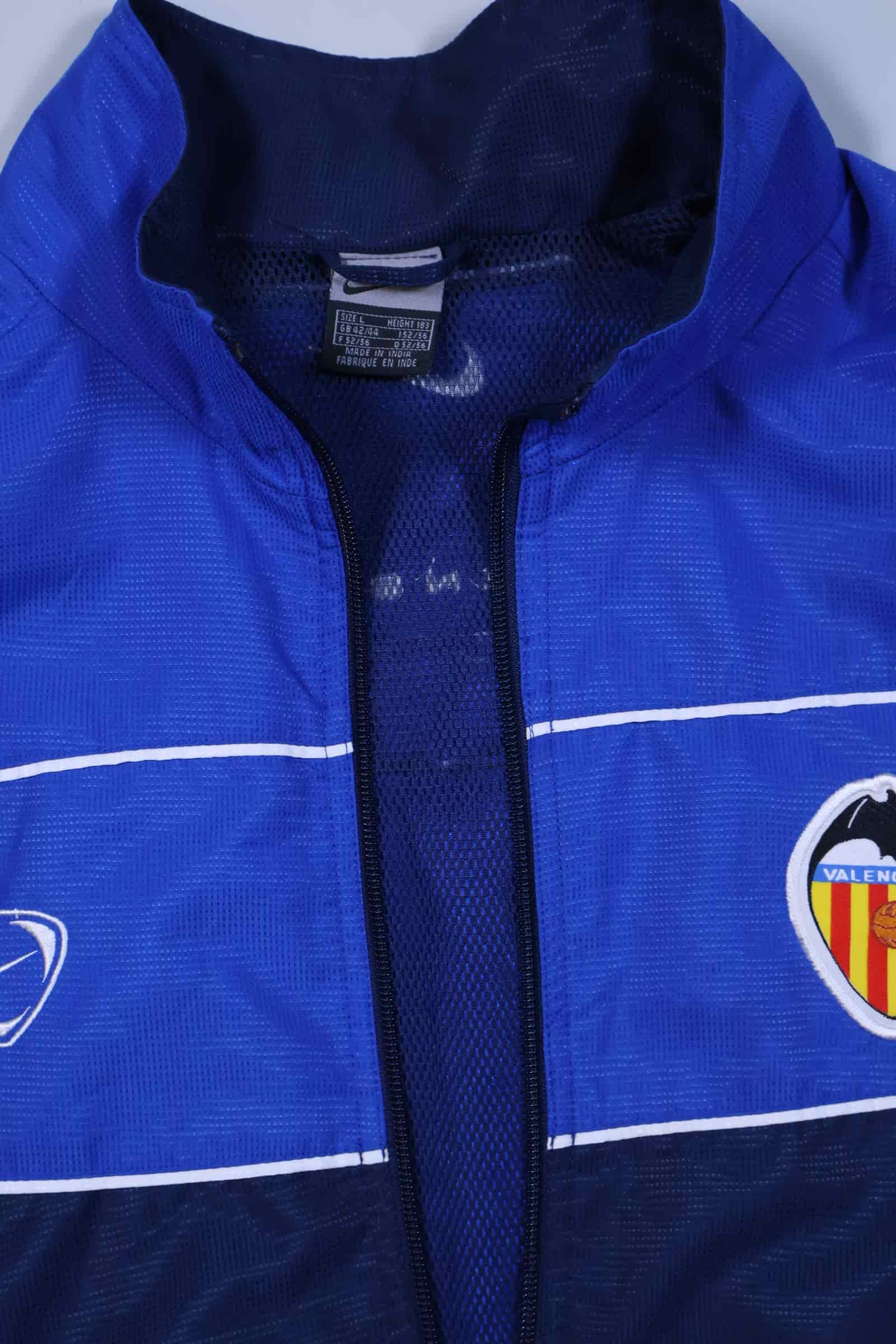 Valencia Cf 2001/02 Track Jacket - L Authenic Original Football Shirt