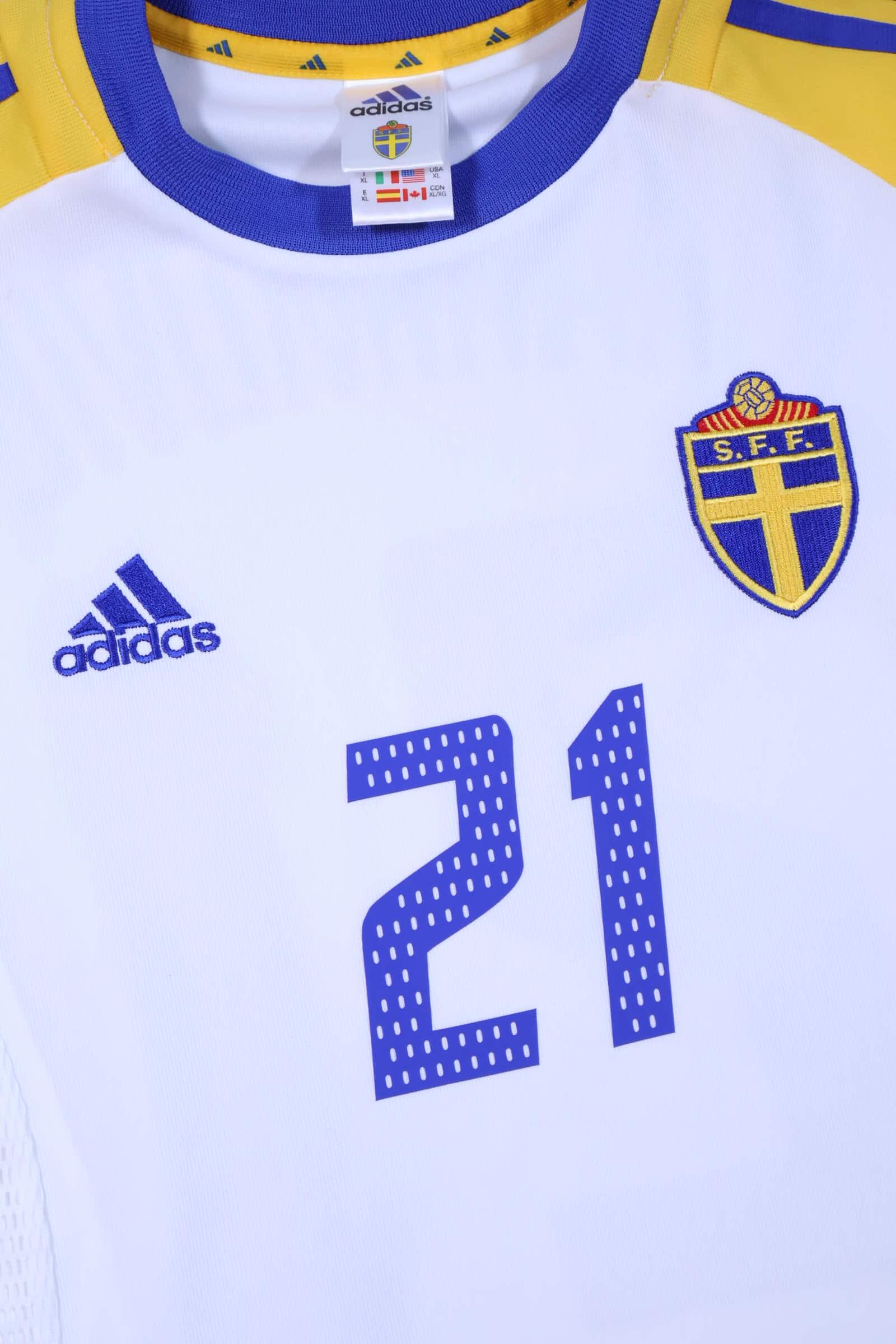 Sweden 2002/04 Ibrahimović #21 Away Shirt - XL Authenic Original Football Shirt
