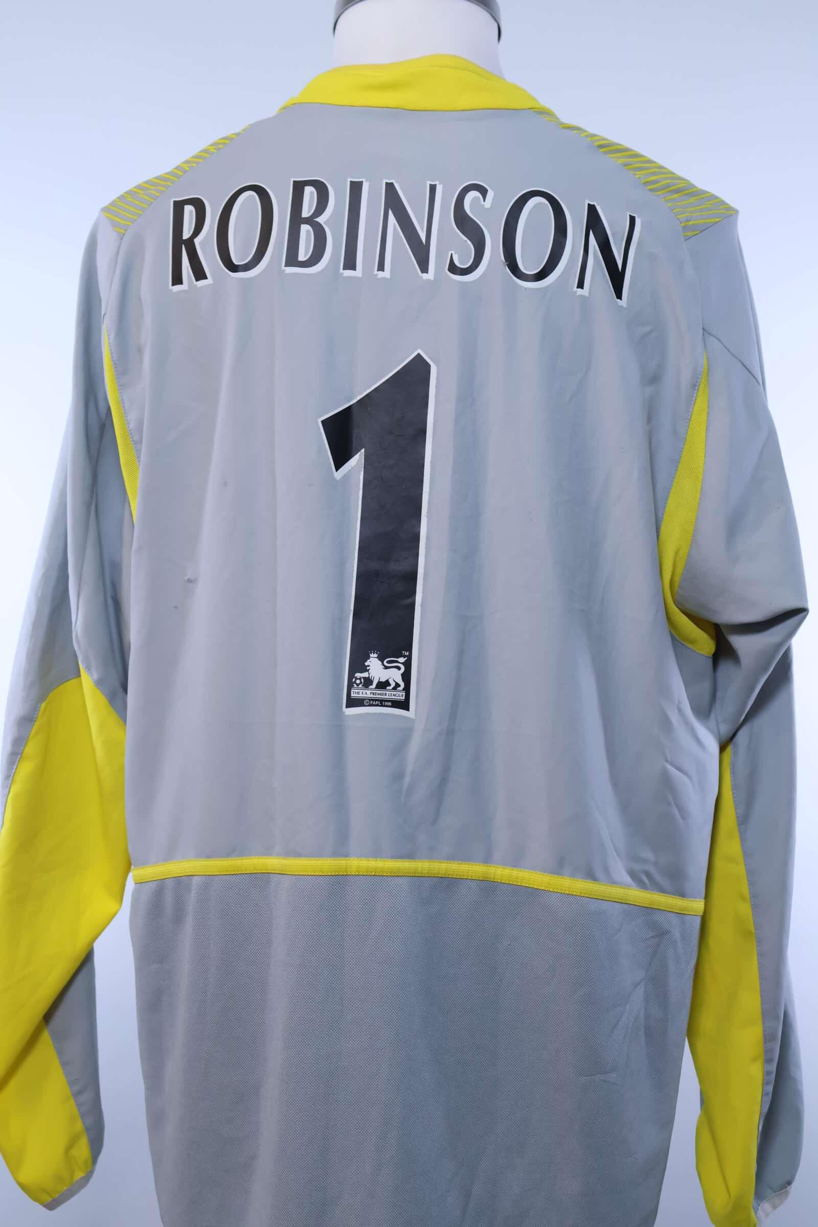Leeds United 2002/03 Robinson #1 Away Shirt - LAuthentic Original Football Shirt