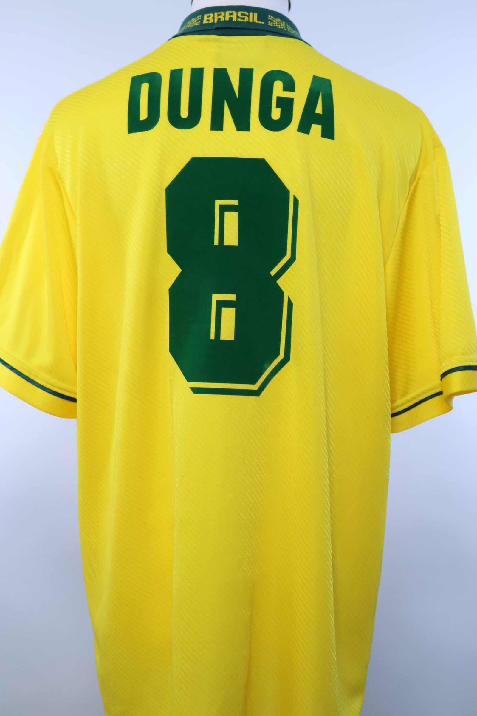 Brazil 1993/94 Dunga #8 Home Shirt - XL Authenic Original Football Shirt