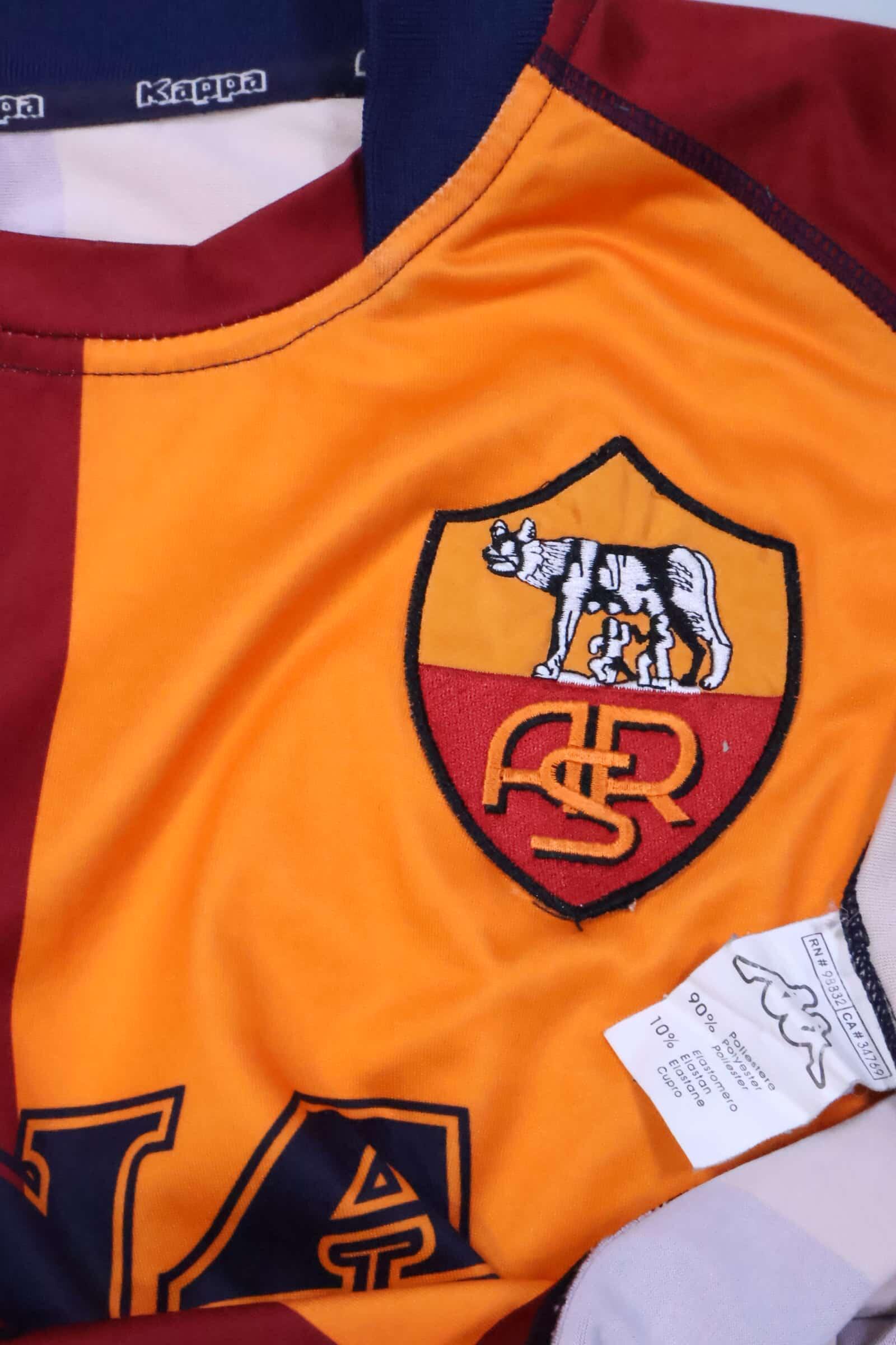 As Roma 2001/02 Home Shirt - S Authenic Original Football Shirt