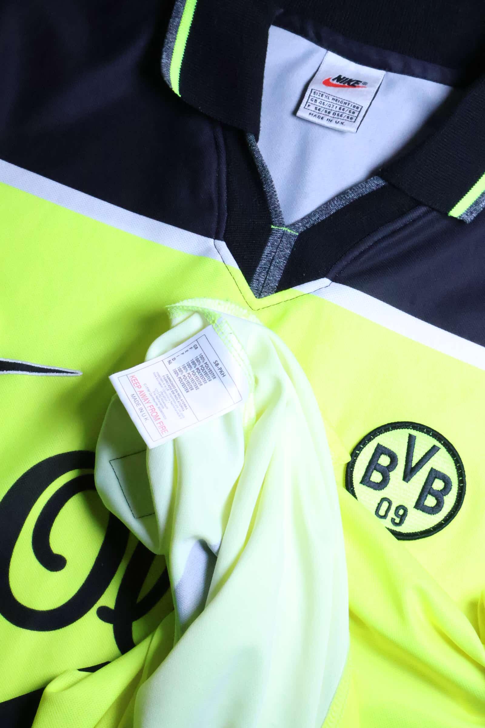 Borussia Dortmund 1997/98 Home Shirt - XL- TAGS
