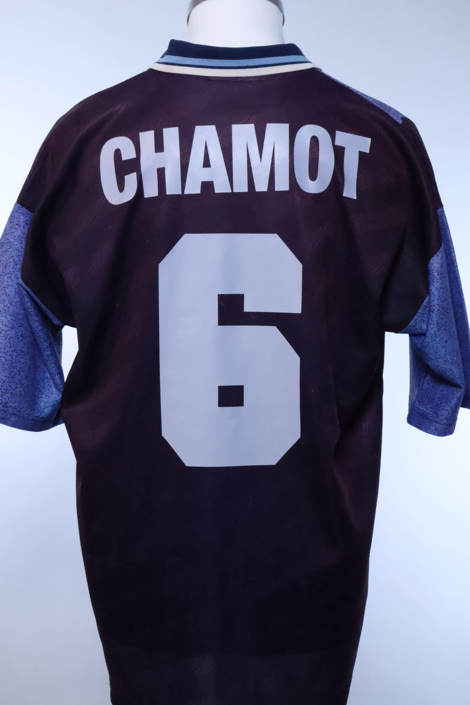 S.S Lazio 1994/95 Chamot #6 Away Shirt - L- FRONT