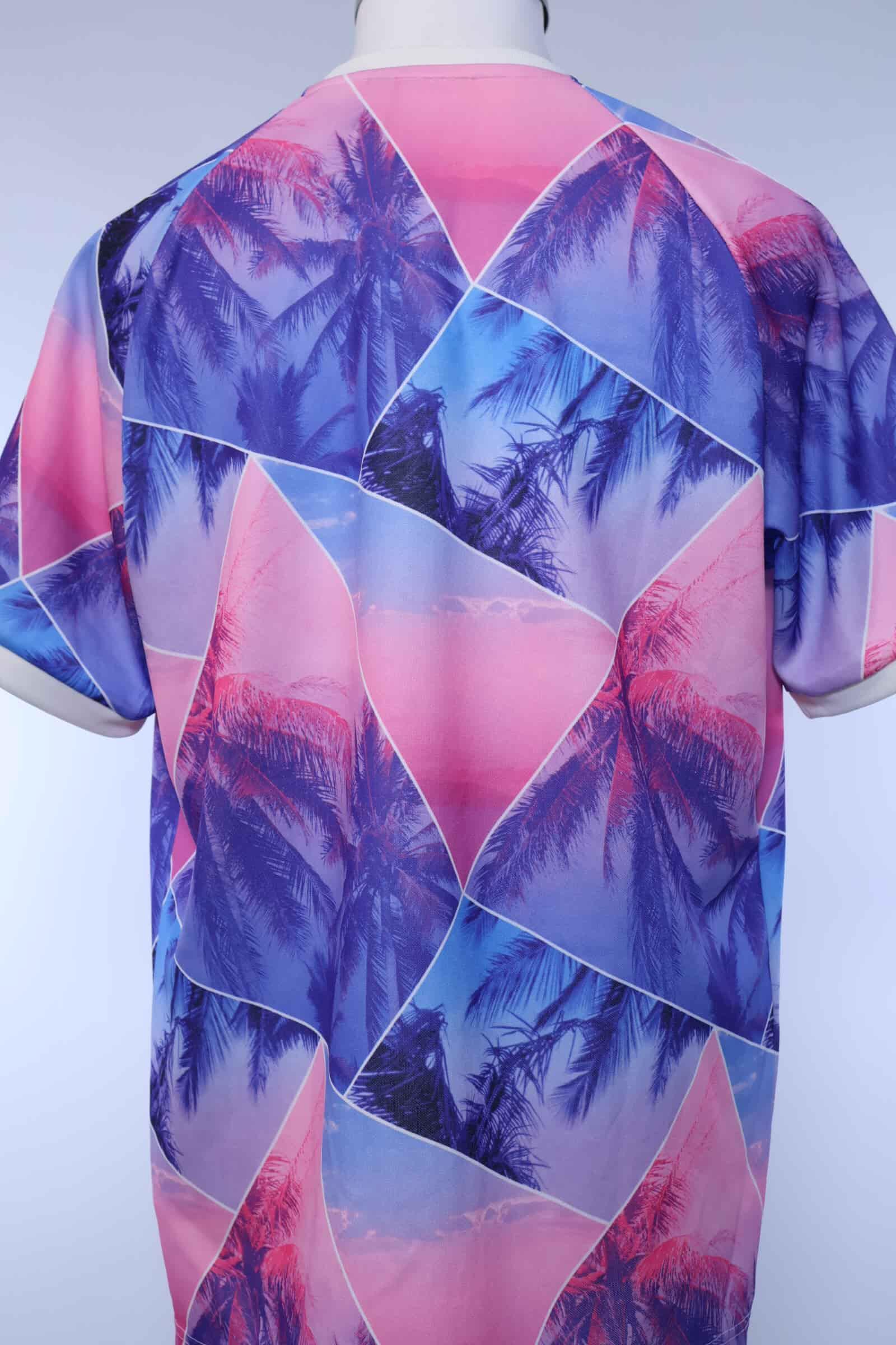 Adidas Palm Ringer T Shirt - L Authentic Vintage Football Shirts