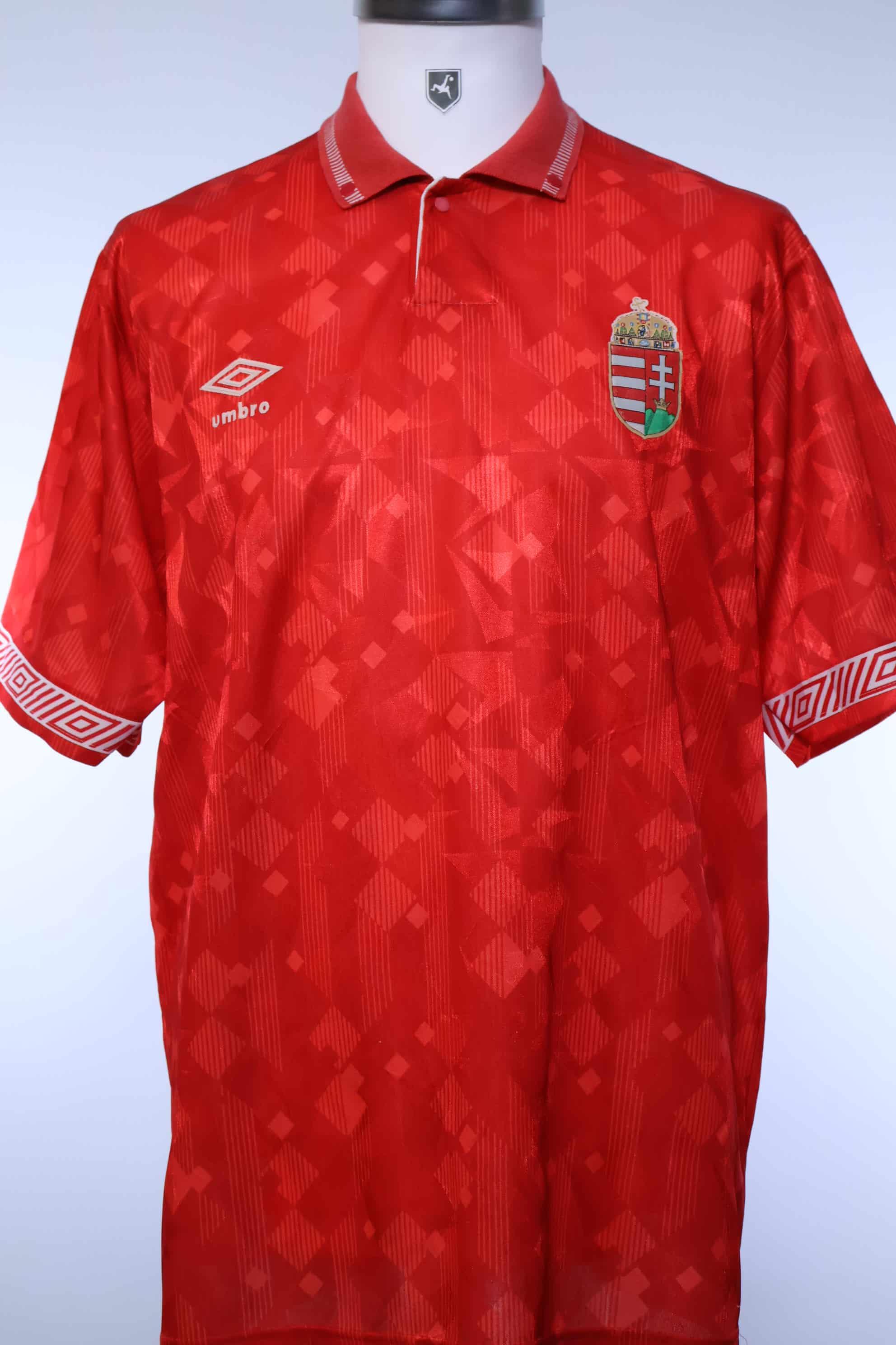 Hungary 1990/93 Home Shirt - L- FRONT