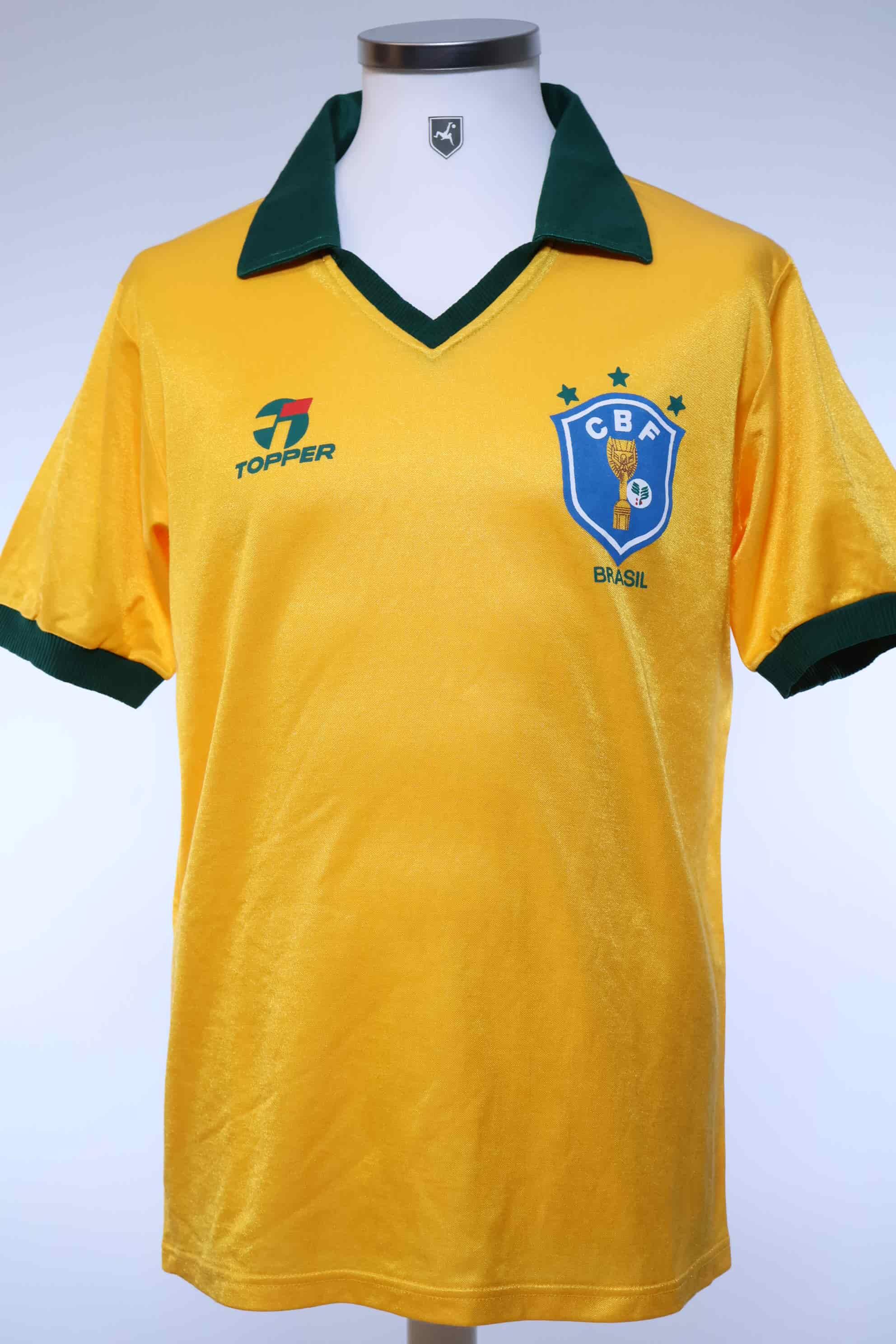 Brazil 1985/88 Home Shirt - M- FRONT