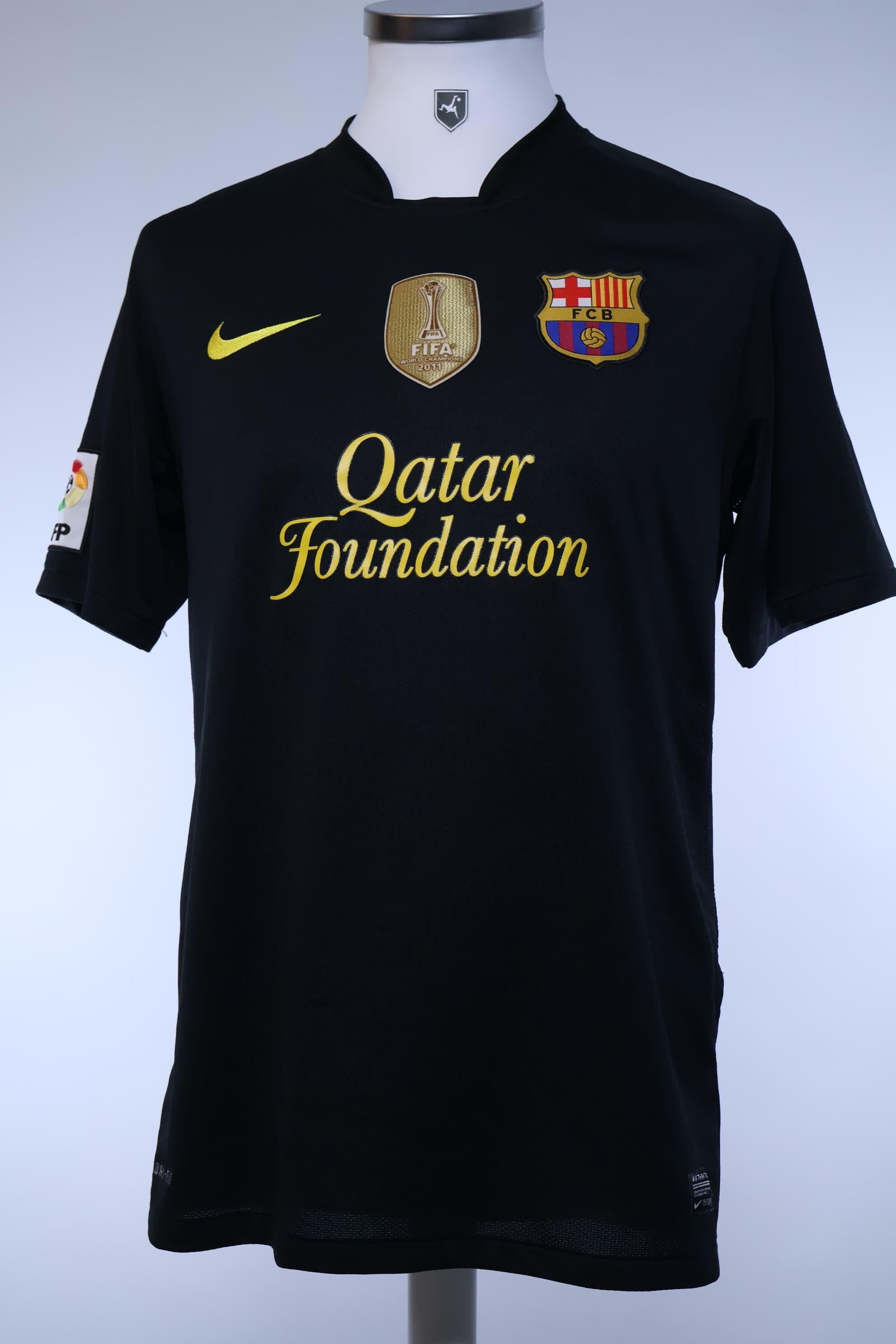 Barcelona David Villa #7 2011/12 Away Shirt - M- BACK