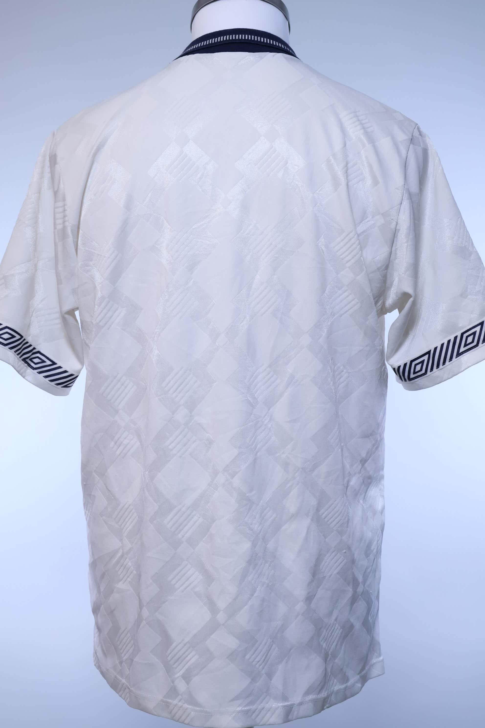 England 1990/92 World Cup Home Shirt - XL- BACK