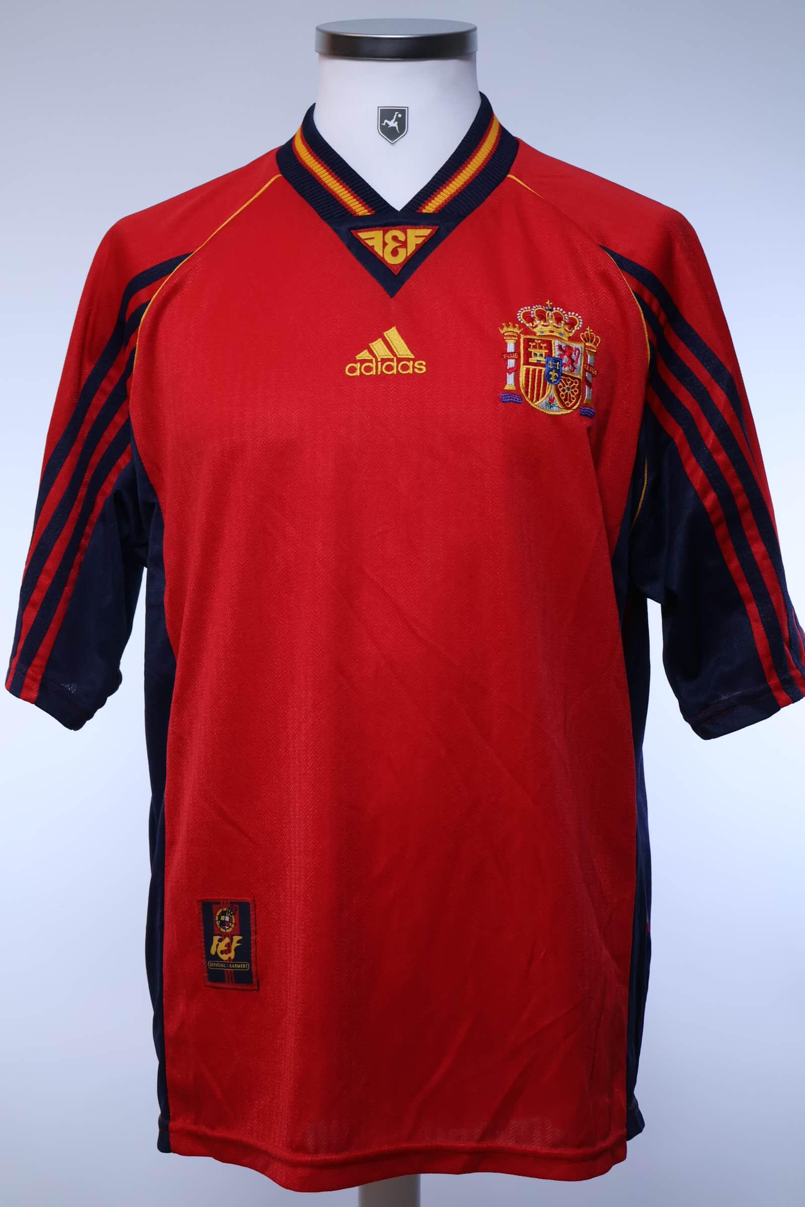 Spain 1998/99 World Cup Home Shirt - L- FRONT